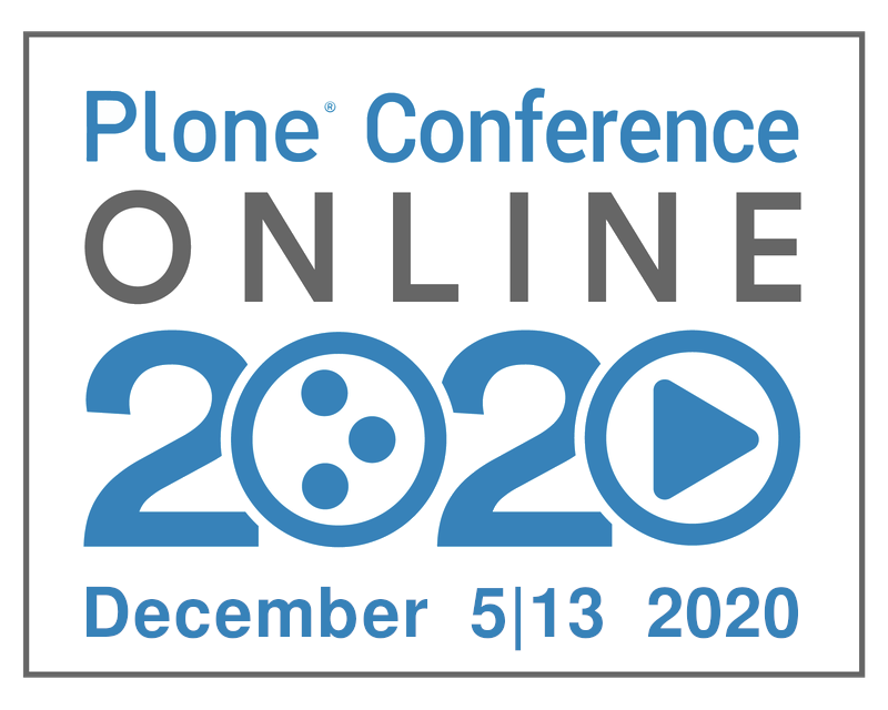 Logo of PloneConf, December 5-13 2020, Online
