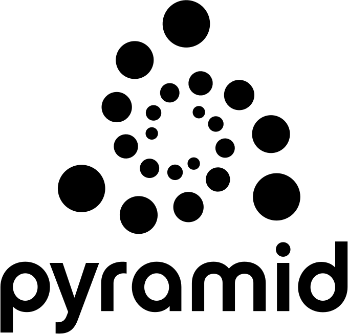 Pyramid logo black on transparent background